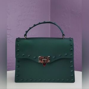 Studded Jelly Handbag - Top Handle & Crossbody - Nwot